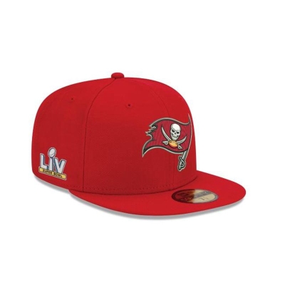 Sapca New Era Tampa Bay Buccaneers NFL Super Bowl LV Side Patch 59FIFTY Fitted - Gri